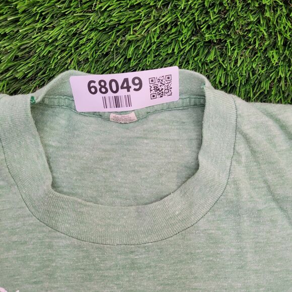 Vintage 80s San-Diego Shirt Womens Small 17x23 Faded-Green - Picture 3 of 15